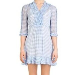 The Kooples Light Blue Gingham dress with slip